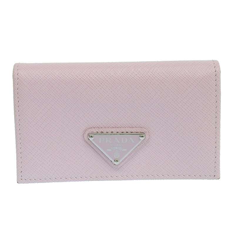 【中古】 プラダ PRADA カードケース 名刺入れ サフィアーノ レザー ピンク 1MC122 新入荷 OBB0588｜ブランドショップロンド
