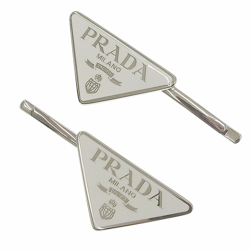 楽天市場】プラダ PRADA ヘアピン 髪留め メタル ヘアクリップ