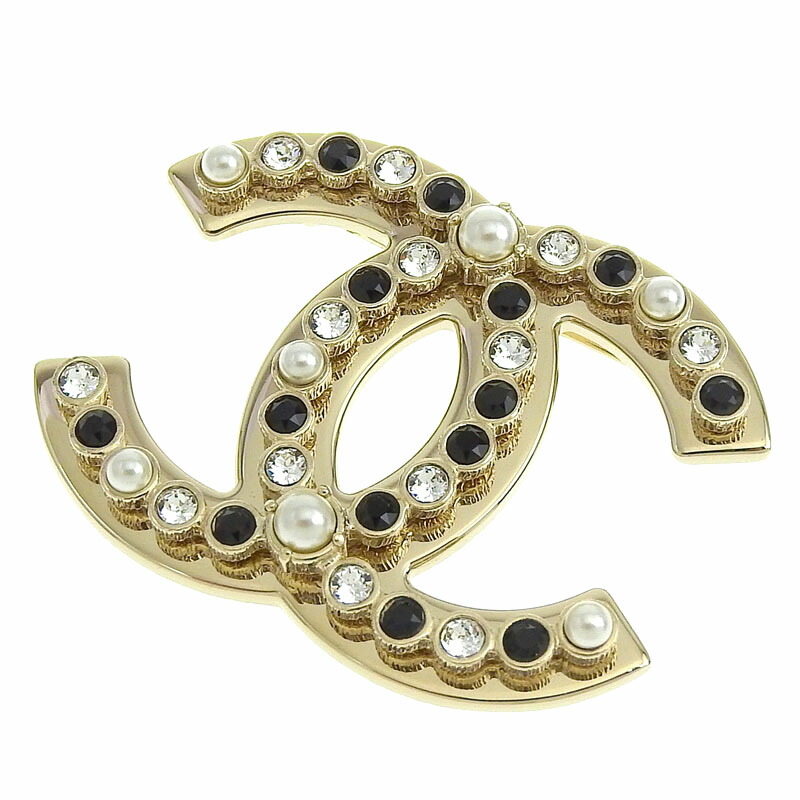 楽天市場】シャネル GPメタル フェイクパール ラインストーン ココ