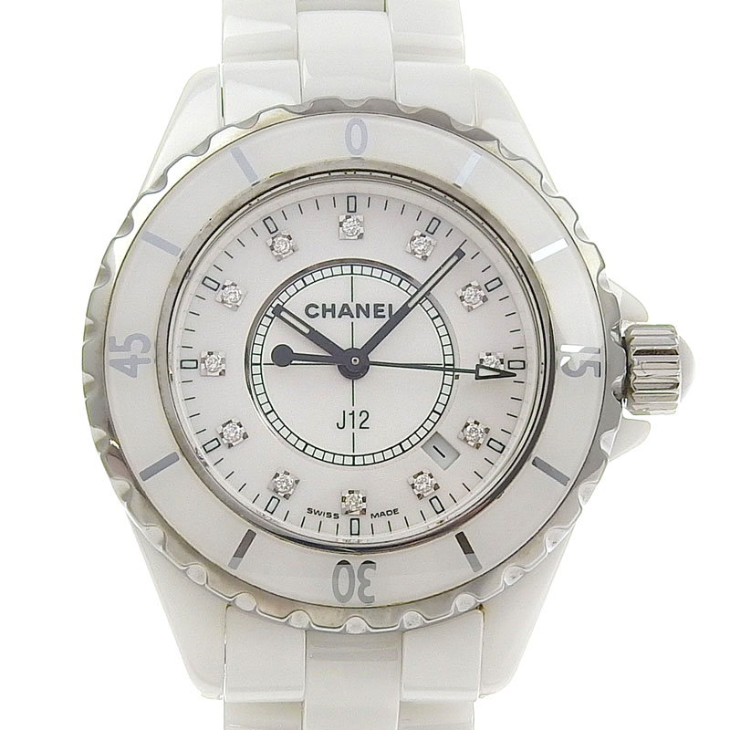 楽天市場】シャネル 時計 レディース J12 2重ダイヤモンド ベゼル 33mm