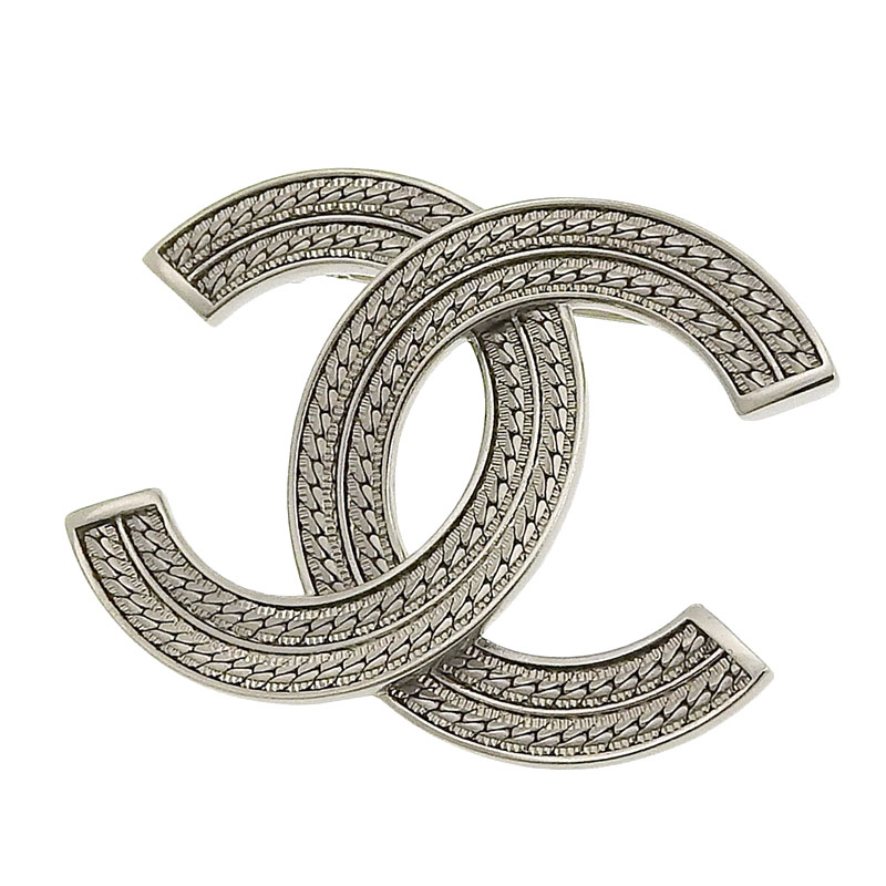 【中古】 シャネル CHANEL ブローチ ココマーク シルバー色 A24B 新入荷 CH1029