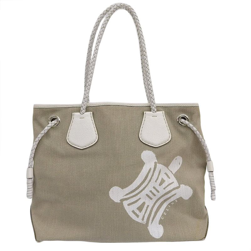 楽天市場】【中古】 セリーヌ CELINE トライフォールド トート