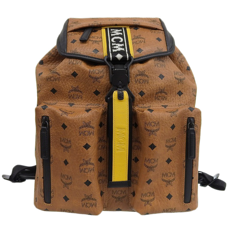 MCM エムシーエム ヴィセトス リュックサック デイパック　ベージュ　ゴールド エム・シー・エム MCM ヴィセトス バックパック ベージュ ヴィセ