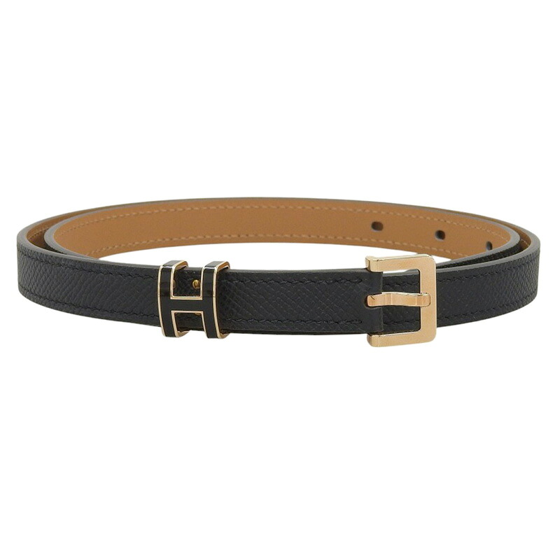 【中古】 エルメス HERMES ポップH75 ベルト エプソン ブラック ブラウン 75 B刻印 2023年 新入荷 HE1059｜ブランドショップロンド 67,650円