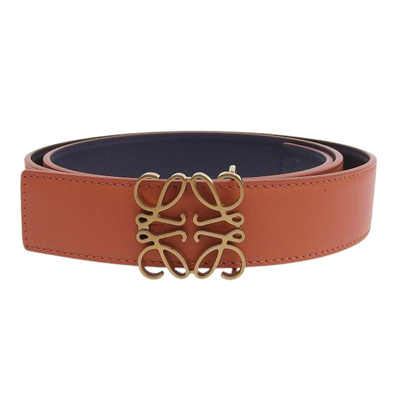 新品　LOEWE ロエベ　アナグラムリバーシブルベルト オレンジ　黒　ゴールド 楽天市場】ロエベ LOEWE リバーシブルベルト レディース