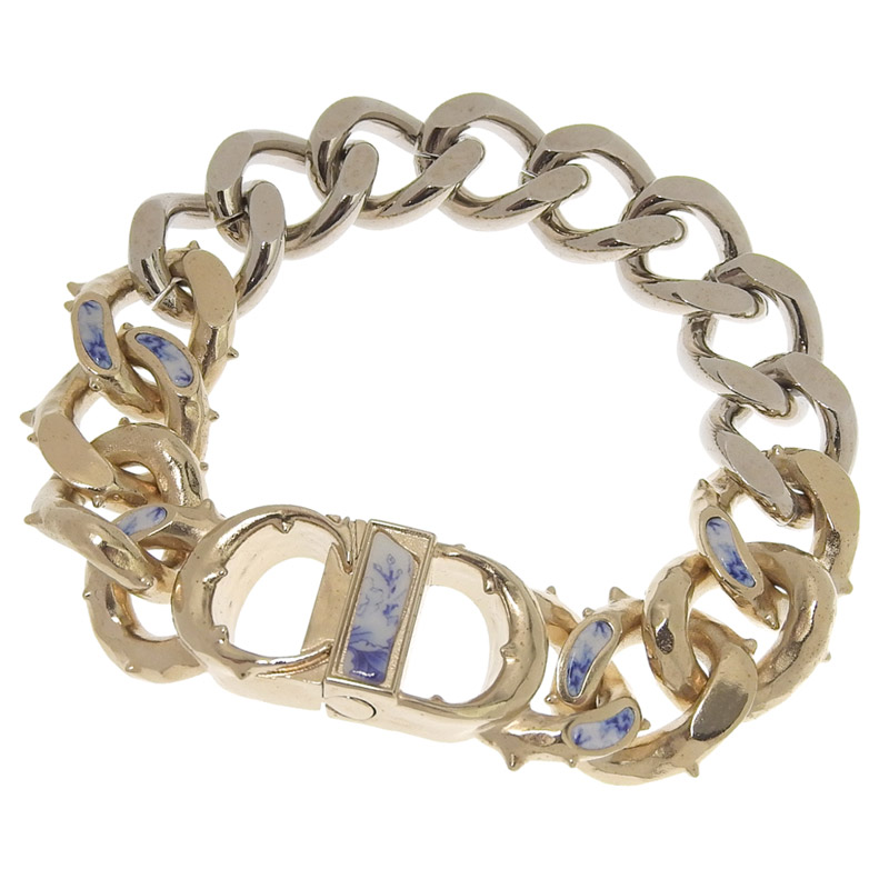楽天市場】Christian Dior CD30 チェーンリンク ブレスレット チェーン