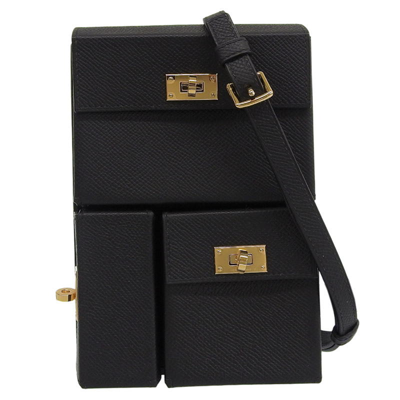 【中古】 エルメス HERMES ケリー マルチポケット トゥーゴー ショルダーバッグ ヴォーエプソン ブラック K刻印 2025年 美品 新入荷 HE1168|ブランドショップロンド