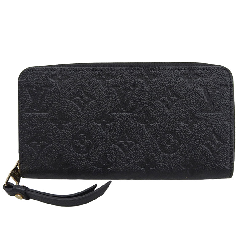【中古】 ルイヴィトン LOUIS VUITTON モノグラム アンプラント ジッピーウォレット 長財布 ノワール M61864 新入荷 LV2018
