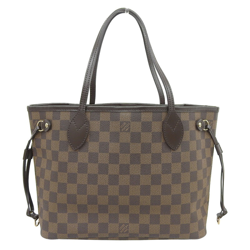 【中古】 ルイヴィトン LOUIS VUITTON ダミエ ネヴァーフルPM トートバッグ エベヌ N51109 新入荷 LV1955