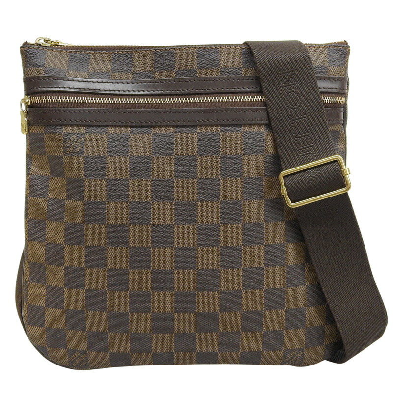 【中古】 ルイヴィトン LOUIS VUITTON ダミエ ポシェット・ボスフォール ショルダーバッグ エベヌ N51111 新入荷 LV2080｜ブランドショップロンド