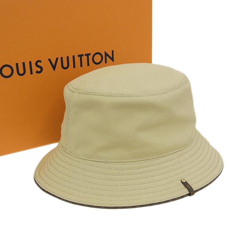 ルイヴィトン LOUIS VUITTON 新入荷 #S 美品 帽子 M76940 ブラウン