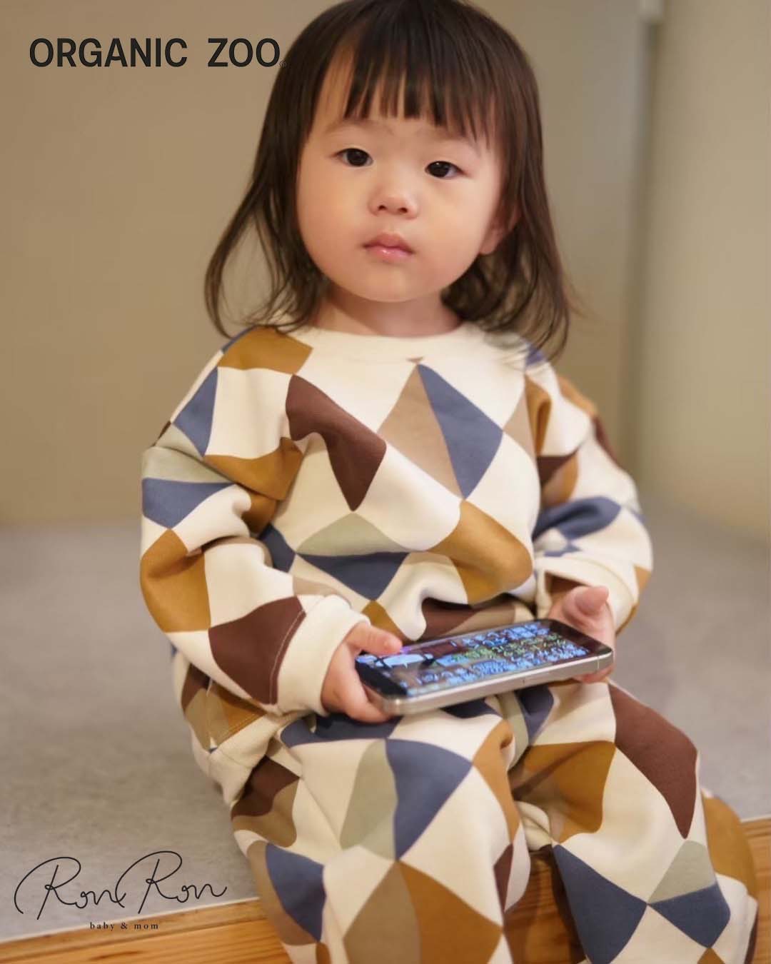 [ORGANIC ZOO] ［オススメ］[保育園着］[お買い得3] Kite Patchwork Sweatshirt Undyed | Kite　オーガニックズー　インポート服　スウェット　子供服　女の子　男の子