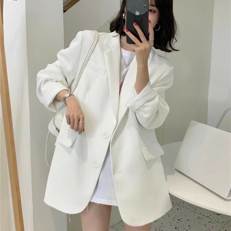 テーラードジャケット レディース ブレザー オーバーサイズ ゆったり カジュアル 事務服 オフィス 通勤 春 秋 ライトアウター 大きいサイズ きれいめ 無地