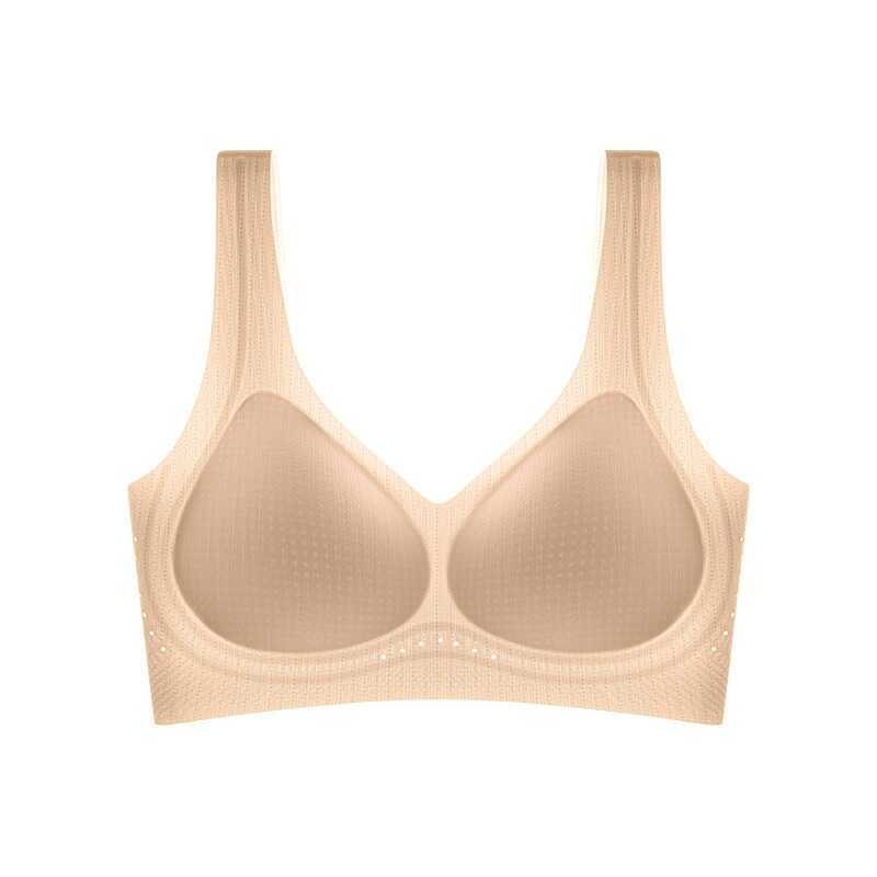 ナイトブラ ノンワイヤー シームレス ブラジャー 接触冷感 涼しい 脇高 育乳 盛れる 蒸れない 締め付けない ひんやり 夏用 スポーツブラ レディース 下着 無縫製 24時間着用 快適 脇肉