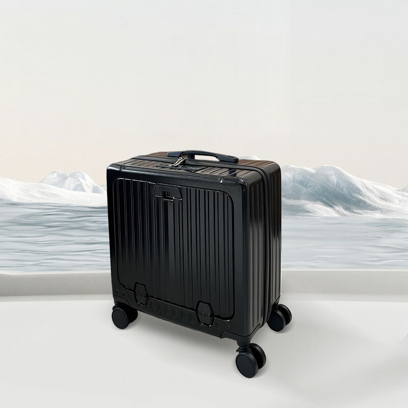 旅行バッグ 機内持ち込み 向こう正面開けっ広げ 小型 持ちはこび入れもの 前衣嚢 18in 静音 四輪 ダブルキャスター 軽さ 商行為 出張 遠足 旅する嚢 思わしい 耐衝撃 マイコン納める 一時滞在