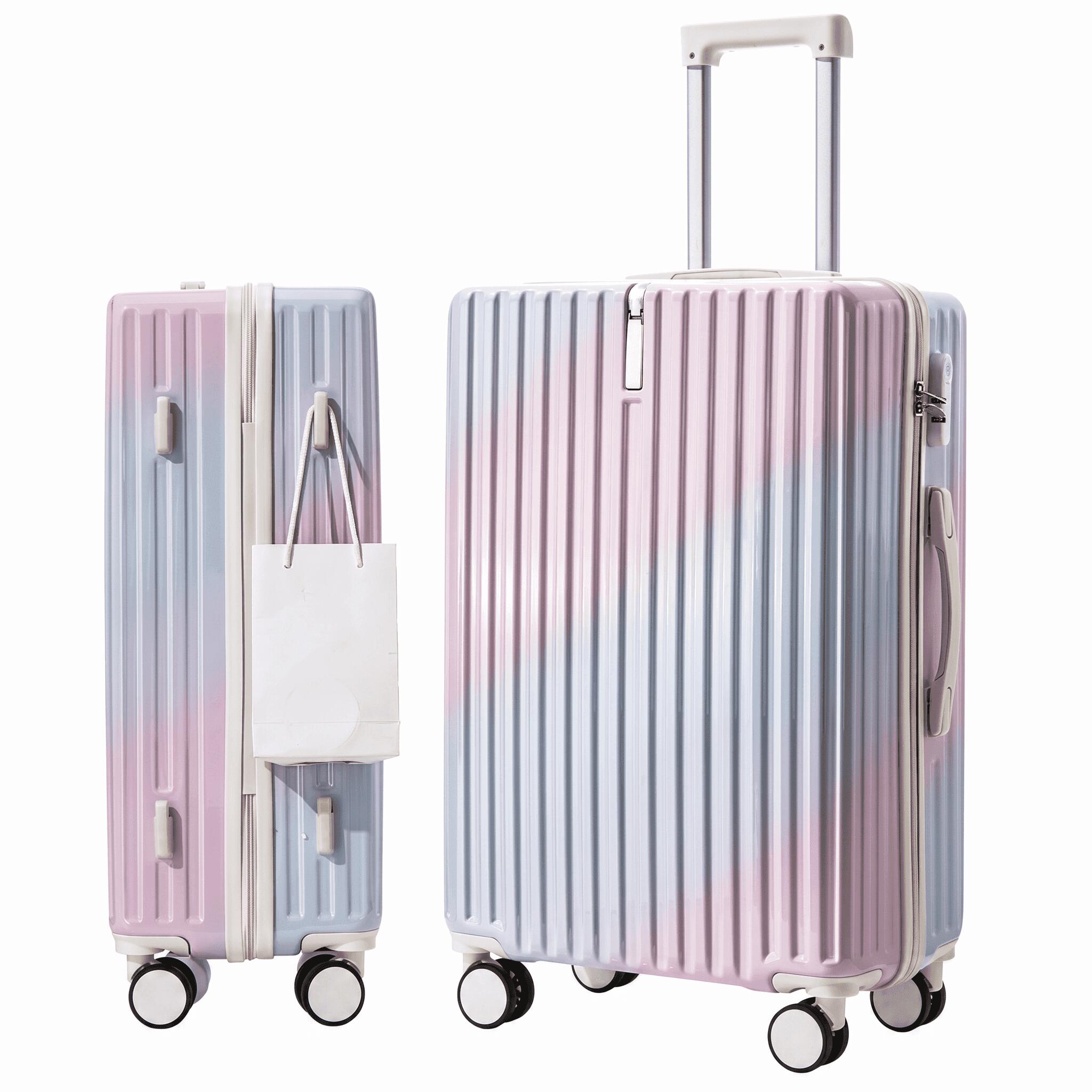 旅行バッグ レディース 持ちはこび入れもの 遠足 キャリーバッグ 可愛らしい キャリーオンバッグ付き添い人 仕掛ける 軽さ 静音 ダブルキャスター 耐衝撃 一時滞在 外国で旅する 国内旅する 卒旅する 成人女性 牢固たる 大容