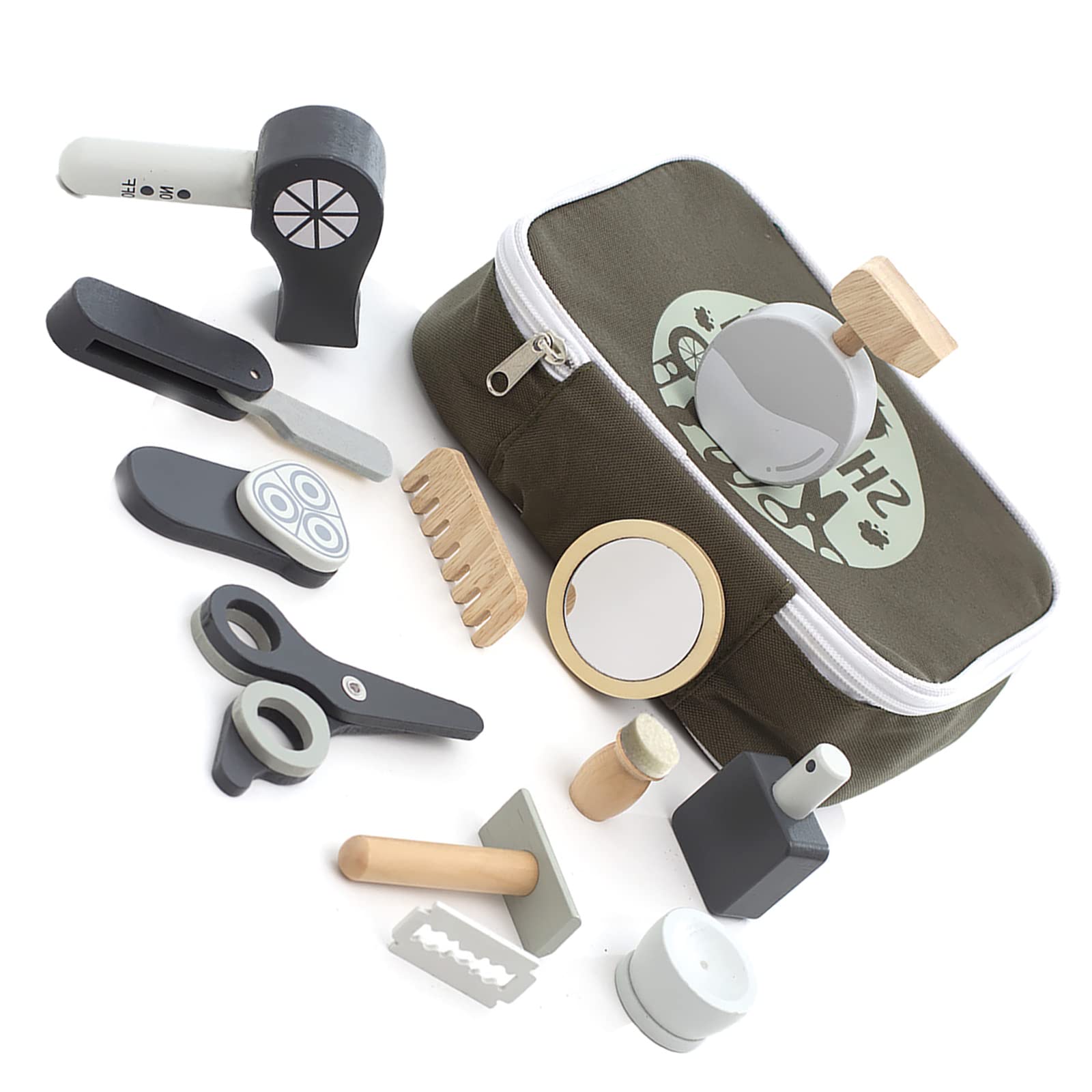 楽天市場】【送料無料】Wooden Barber Set Lemi Toys 木製 美容師さん