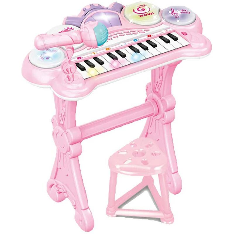 キッズ 可愛いピアノおもちゃ 電子ミニピアノ 音楽おもちゃ キーボード ミニキーボード 音楽玩具 子供ピアノ オモチャのピアノ  ゴールドルーフショップ