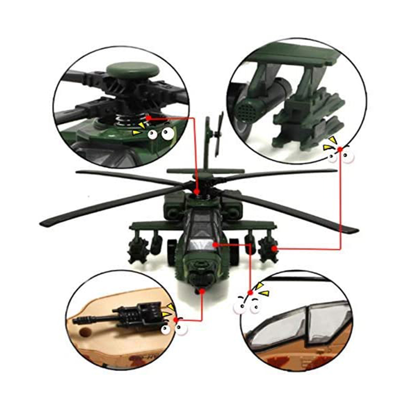 市場 軍用 自衛隊 攻撃 ヘリ 付き プルバック ライト コレクション サウンド 空軍 付 ヘリコプターおもちゃ