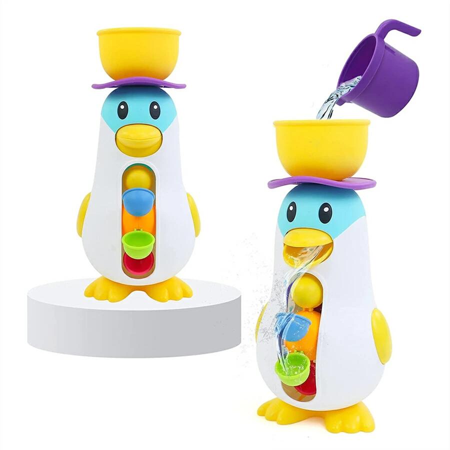 お風呂 おもちゃ 水遊び 玩具 動物 ペンギン シャワー カップ 噴水 おもちゃ人気 女の子 男の子 1 2 3 4 5 6歳 誕生日 プレゼント クリスマス ギフト 送料0円