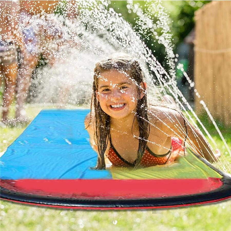 市場 ウォータースライド 水遊び 子供用サーフボード ウォータースライダー 噴水プールトイ 子供用 水スライド 親子遊び