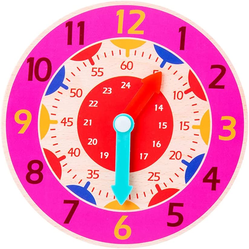 時計 色選択可能 教室 勉強 こども 学習時計 知育玩具 子供ベッド