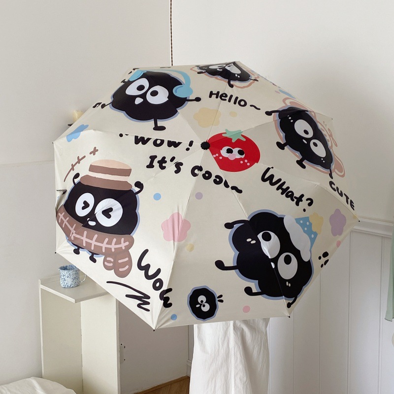 折りたたみ傘 晴雨兼用 レディース 日傘 遮光 遮熱 紫外線遮断 キャラクター 可愛い ゆるキャラ 丈夫 軽量 手動開閉 コンパクト 携帯便利 通学 通勤 遠足 旅行 ギフト プレゼント 人気