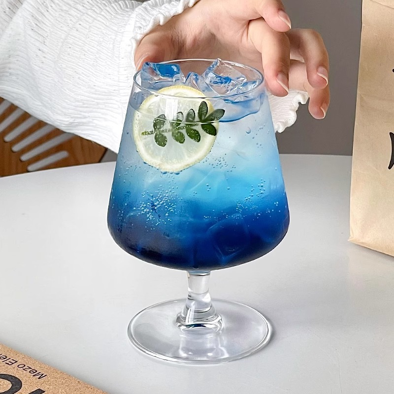 ブランデーグラス カクテルグラス おしゃれ 脚付き グラス 470ml ウイスキー ロックグラス 大容量 デザートカップ カフェ風 レトロ モダン インテリア 雑貨 ギフト 贈り物 記念日 晩酌 来客