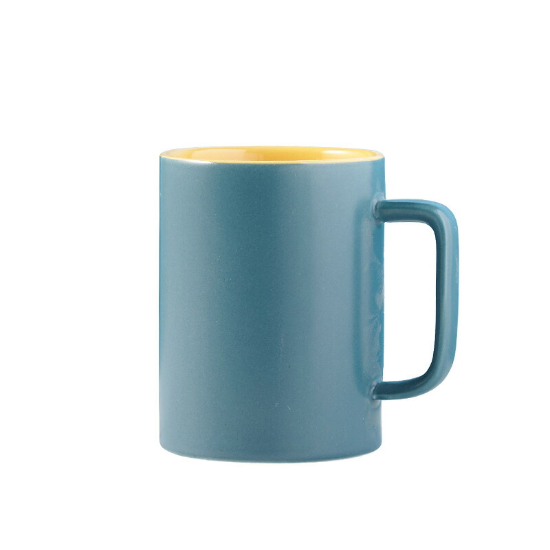 マグカップ 蓋付き スプーン付き おしゃれ 北欧風 陶器 コーヒーカップ 大容量 モダン シンプル ティーカップ コップ 450ml 食器 自宅 オフィス 贈り物 プレゼント ギフト SNS映え かわ