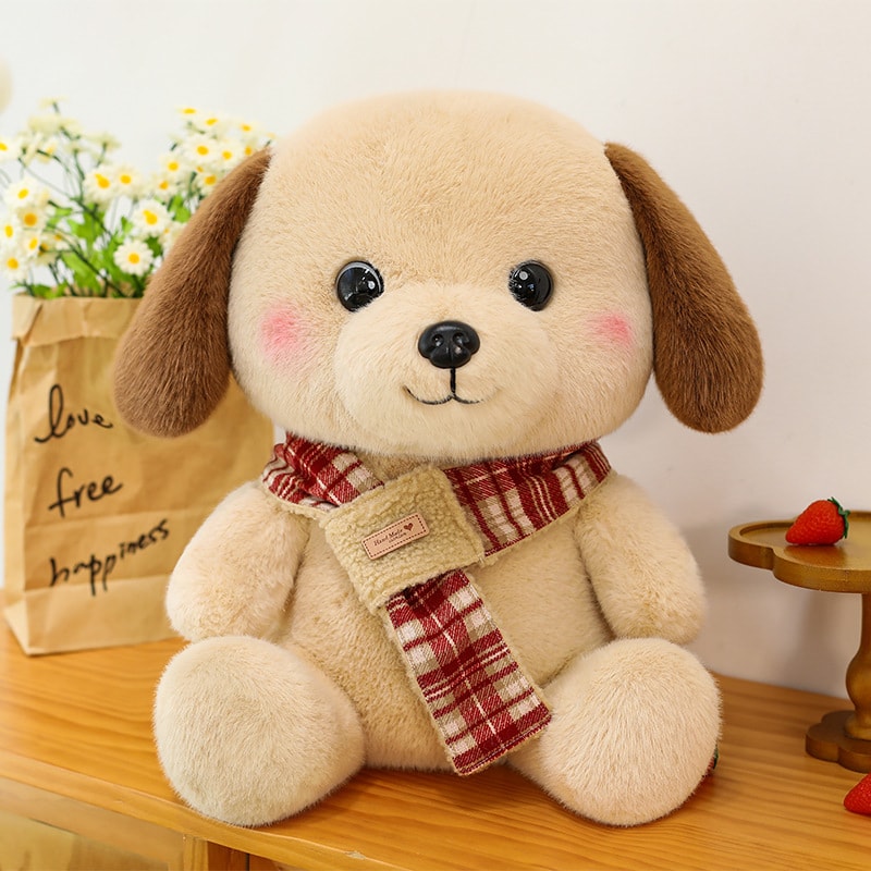 ぬいぐるみ 犬 秘密捜査員 抱き枕 座布団 パステル色の ふわふわ もこもこ 癒し系 可愛らしい えり巻き 照合のしるし柄 着飾る 差し上げ物 差し上げ物 生まれ落ちる日 御祭り 添い寝 安眠 快眠 室内装飾 飾りつけ 飾りつけ