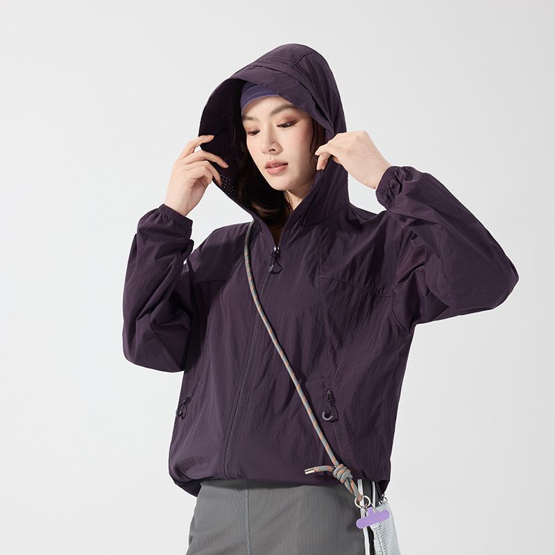 ウインドブレーカー レディース マウンテンパーカー 撥水 防風 軽量 ナイトブルー ジャケット 登山服 ライトアウター アウトドア ジャンパー ナイロンジャケット 春夏秋 薄手 通気性 速乾