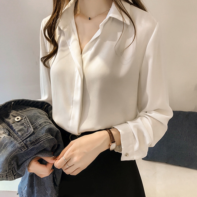 ブラウス レディース シャツ シフォン とろみ トップス 長袖 オフィス 通勤 きれいめ カジュアル フォーマル 事務服 無地 襟付き 春 秋 冬 落ち感 ゆったり 着痩せ 体型カバー シンプル おし