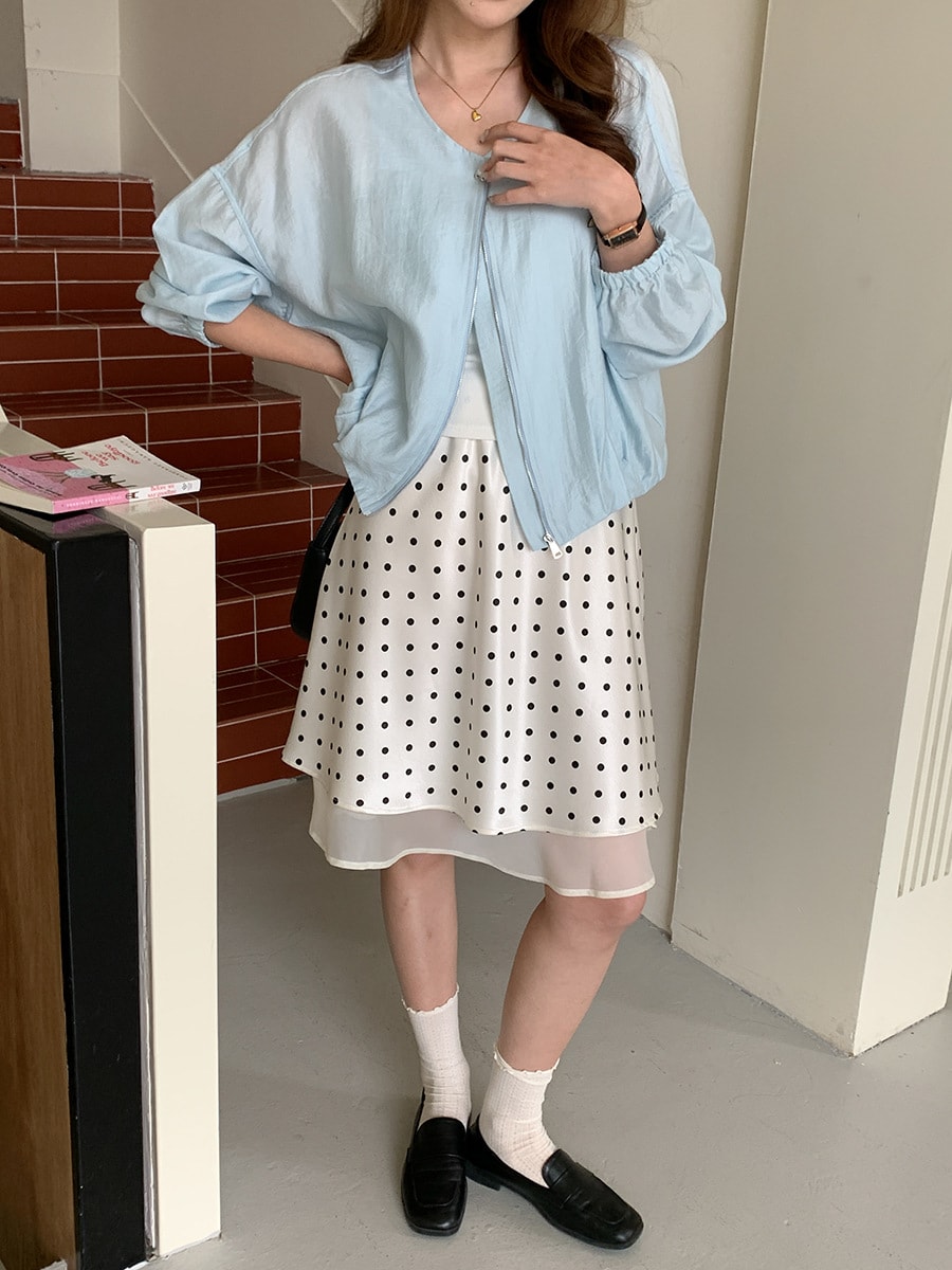 ドット柄 スカート 水玉模様 サテン ロングスカート フレア ミモレ丈 レディース ボトムス 大人可愛い レトロ フレンチガーリー きれいめ カジュアル ウエストゴム 春 秋 夏 楽ちん 体型カバー