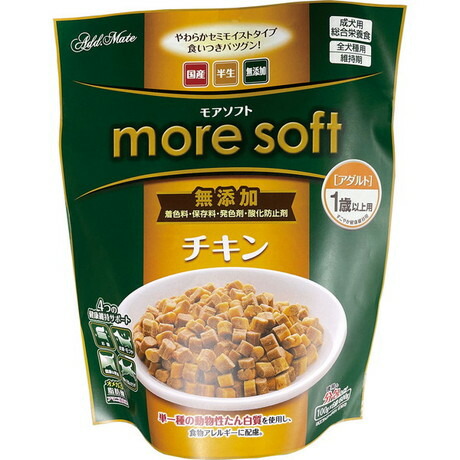 犬ドライフード 41416 ペティオ プロショップmore soft チキン アダルト 600g×12セット(7.2kg)|ルークランオンライン 店