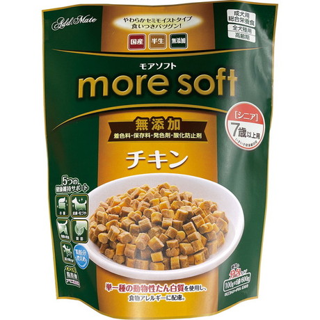 犬ドライフード 41423 ペティオ プロショップmore soft チキン シニア 600g×12セット(7.2kg)|ルークランオンライン 店