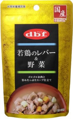 犬情の籠もったボンネット 05001 デビフペット 若鶏の生き肝＆草片 100g×48袋(4.8kg)