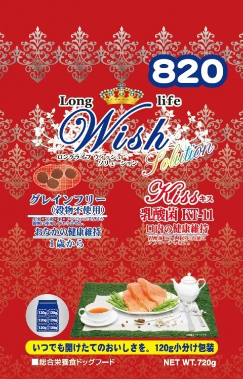 犬素っ気ないボンネット 10830 ﾊﾟｰﾊﾟｽ Wish 口づけ 720g×12書き割り（8.64kg）