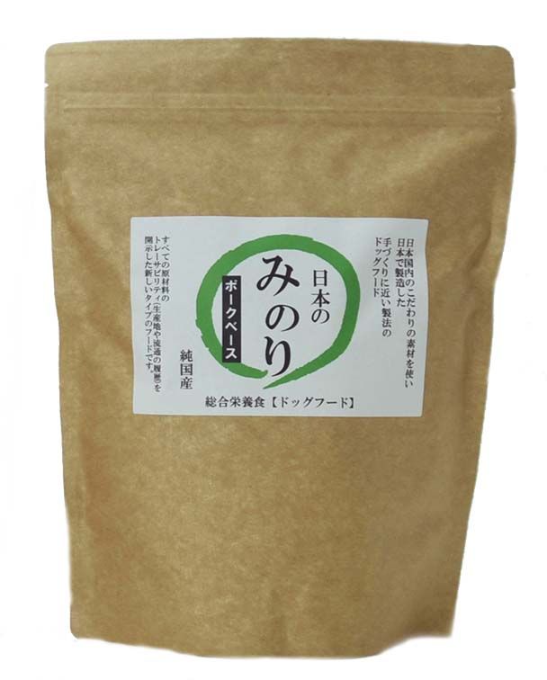 犬素っ気ないボンネット 38085 サンユー科学研究所 純国産プレミアムドッグフード 日本のみのり 豚肉 800g×5仕掛ける（4.0kg）