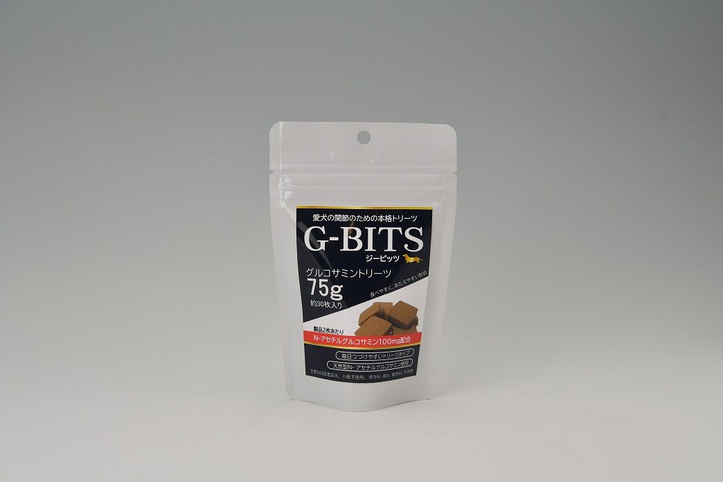 犬おやつ 39013 サンユー研究所 G&minus;BITS グルコサミントリーツ 75g&times;30袋(2.25kg)｜ルークランオンライン 店