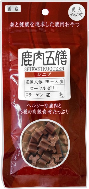 犬お兄ちゃん ジャー手がかり 00729 東洋人中 鹿肉五膳 年がしら 50g×25仕掛ける (1.25kg)