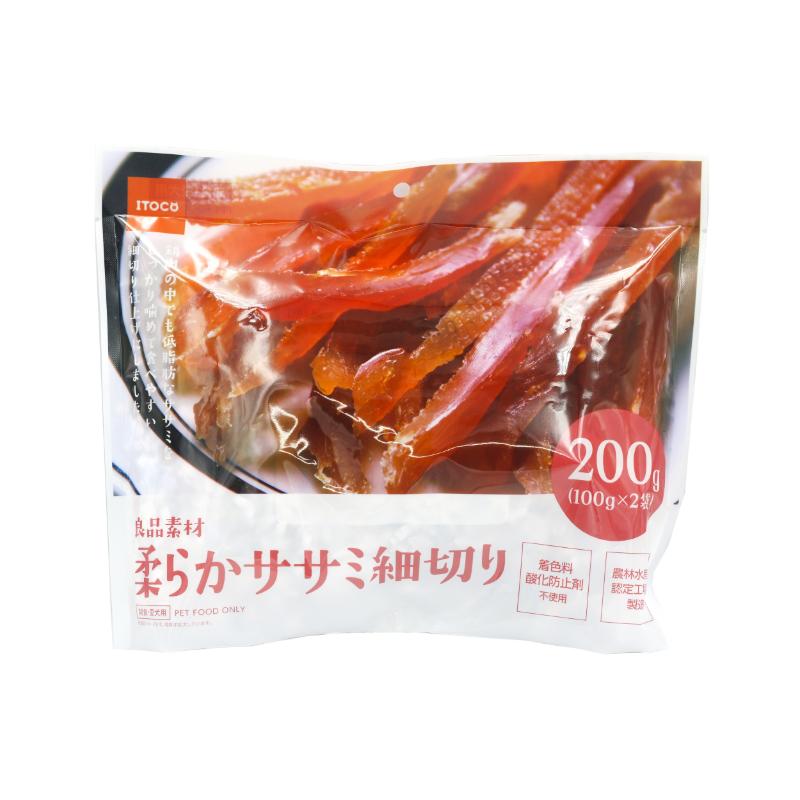 犬お兄ちゃん ジャー手がかり 7115 イトウ＆カンパニーリミテッド 良品原材料 もの柔らかササミ細切り 200g×24仕掛ける (4.8kg)