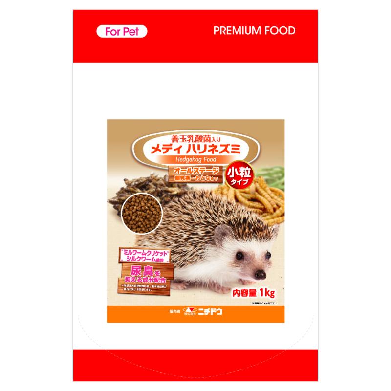 小毛の荒物ボンネット・お兄ちゃん 余分の物 エサ 9125 ニチドウ メディハリネズミ 微粒子 1kg×6仕掛ける (6kg)