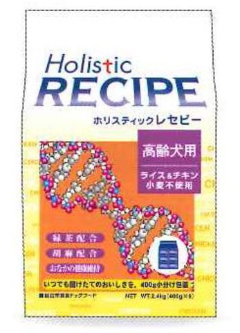 犬ドライフード 10820 パーパス ホリスティックレセピー ライス＆チキン シニア 2.4kg&times;6袋(14.4kg)｜ルークランオンライン 店