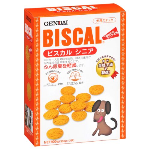 犬お兄ちゃん ビスキット・ビスケット 15048 今日このごろ製薬 ビスカルシニア 900g×6書き割り (5.4kg)