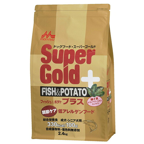 犬素っ気ないボンネット  04481 森乳サンワールド 百貨店ゴールド 魚族＆ジャガタラ芋 足し加える 蝶つがい世話をする用 2.4kg×4書き割り (9.6kg)