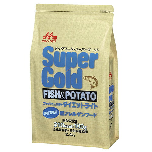 犬素っ気ないボンネット  04580 森乳サンワールド 百貨店ゴールド 魚族＆ジャガタラ芋 食事制限点火装置 2.4kg×4仕掛ける (9.6kg)