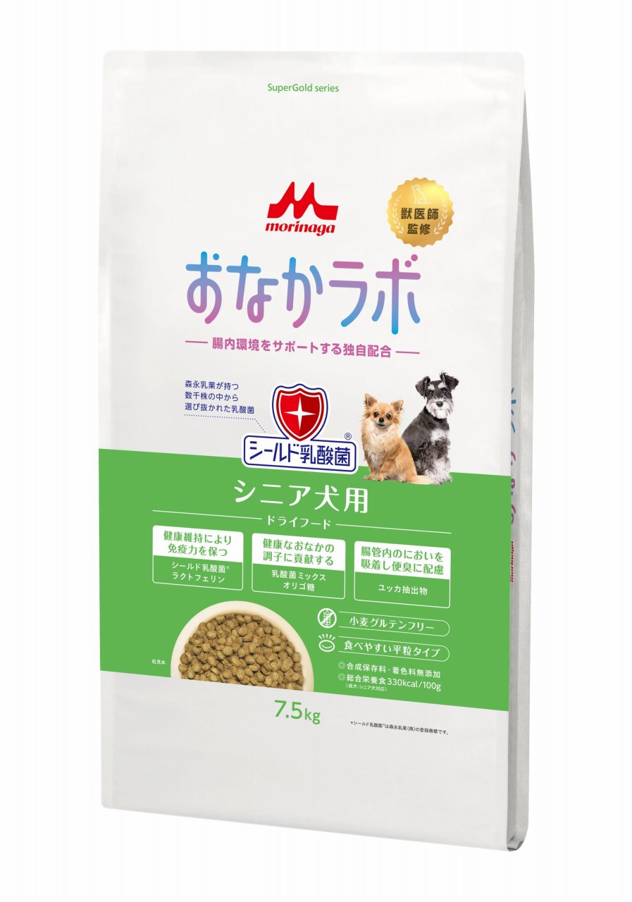 犬ドライフード 05211 森乳サンワールド スーパーゴールド おなかラボ シニア犬用 7.5kg|ルークランオンライン 店