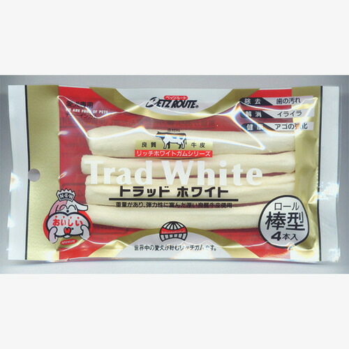 犬お兄ちゃん チュインガム 02017 ペッツルート トラッドホワイトガム 棒型4本×20仕掛ける (80本)