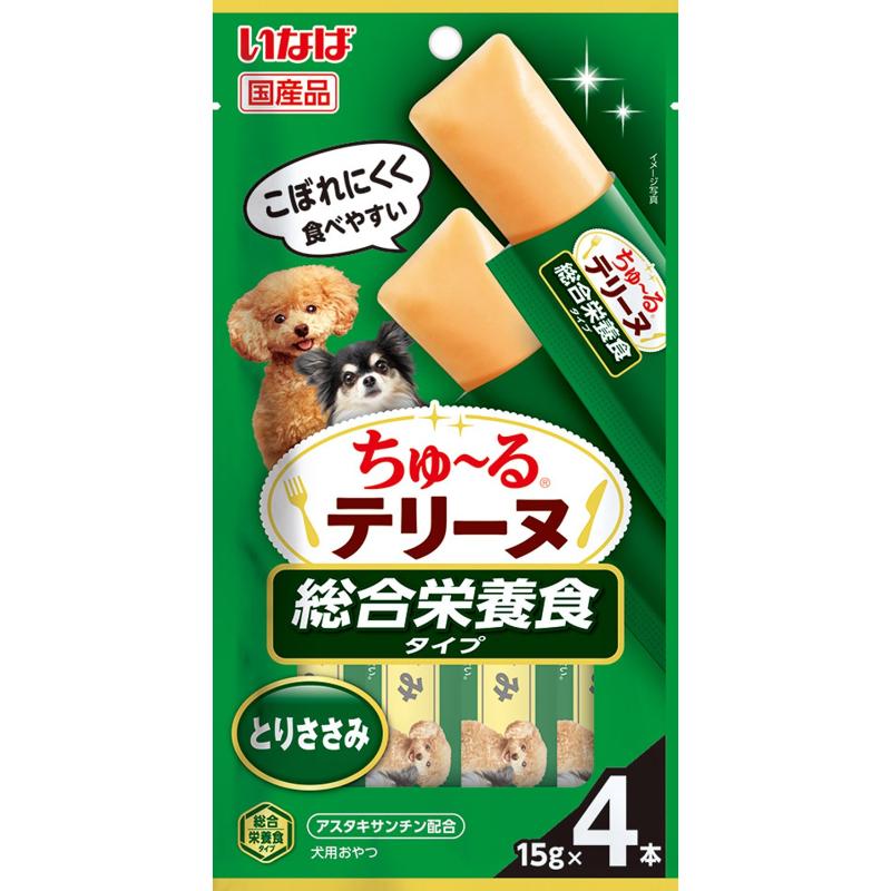 犬お兄ちゃん 6343 いなば愛玩動物ボンネット いなば ちゅ～るテリーヌ 取り入れる栄養分食手合い とりささみ 15g×4本×48仕掛ける (192本) おやつ-ペット・ペットグッズ-ドッグフード・サプリメント