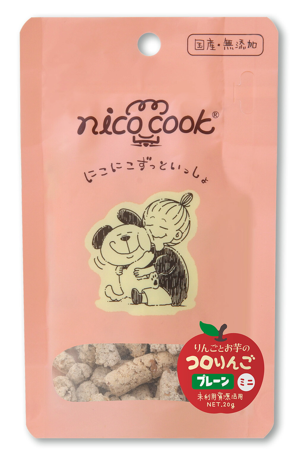 犬お兄ちゃん 16913 ﾏﾙｶｲｺｰﾎﾟﾚｰｼｮﾝ nico cook コロ林檎飾り気の無い ミニ 犬用20g×30仕掛ける (600g) ドッグフード・サプリメント-その他-犬用品